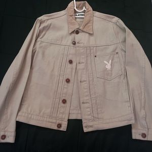Playboy x Pacsun Pumice Stone Vintage Fit Denim Jacket Size 
#playboy #playboi